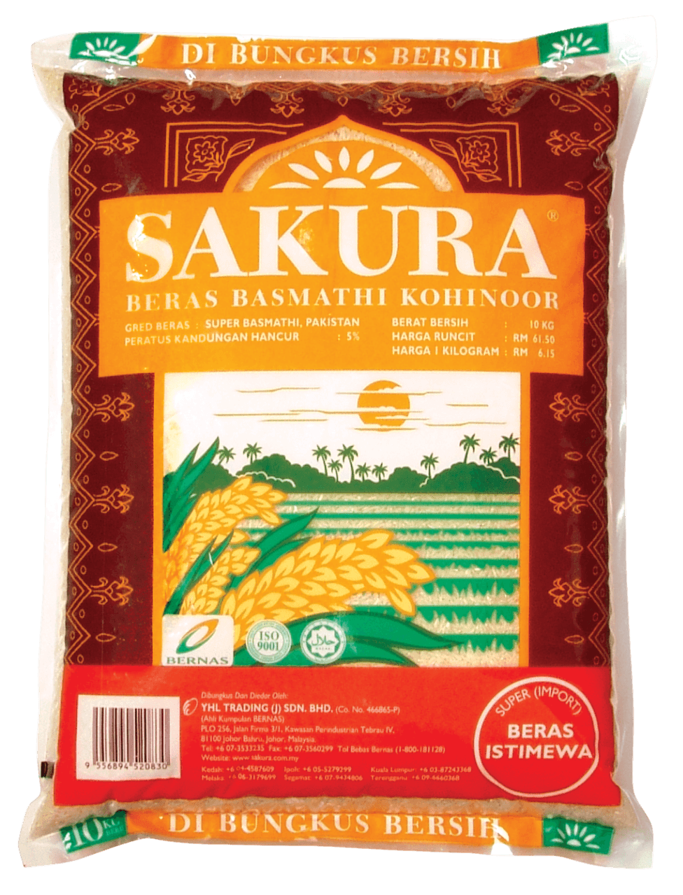 SAKURA Basmthi Kohinoor, Beras Bashmathi SAKURA Kohinoor