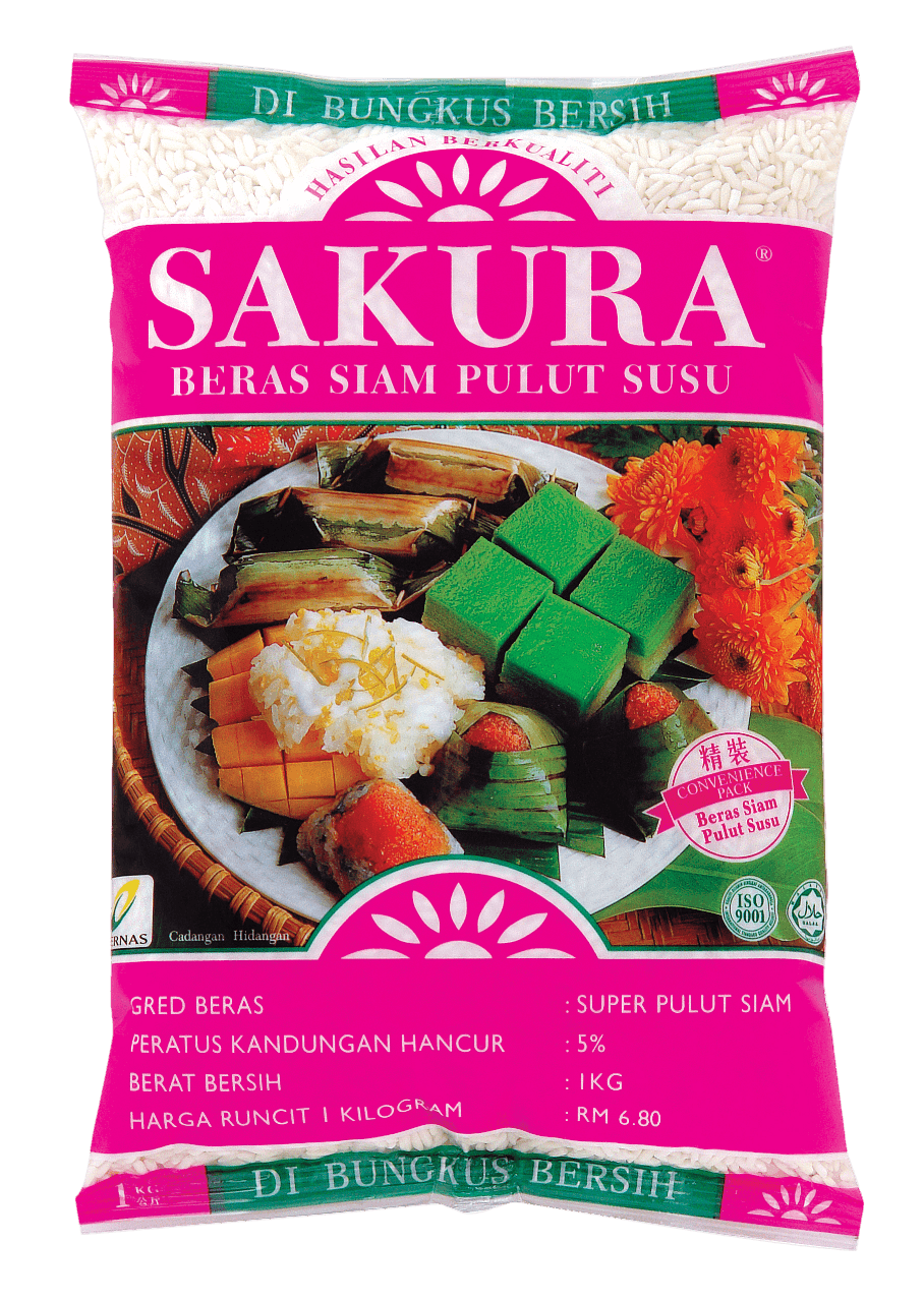 SAKURA Glutinous Rice Pulut Susu, Beras Pulut Susu SAKURA