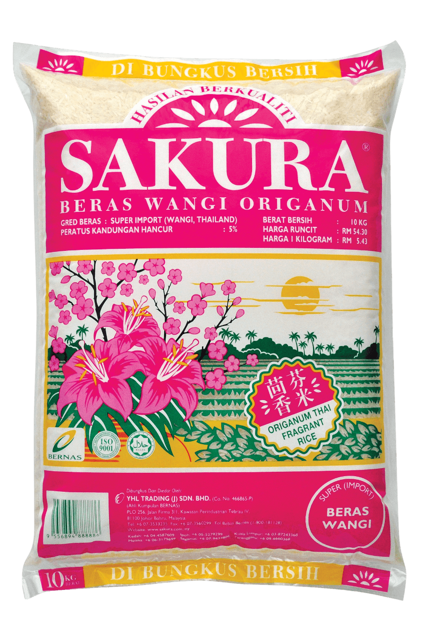 SAKURA Fragrant Rice Origanum, Beras Wangi SAKURA Origanum